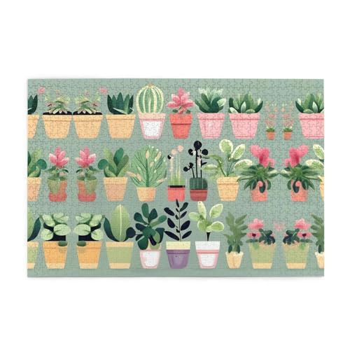 Puzzles1000 Teile Hytter Bonsai Pflanzenmuster Pädagogische Intellektuelle Holzpuzzles Lustige Puzzles Stressabbau-Spiel Puzzles1000 Teile Hytter Bonsai Pflanzenmuster Pädagogische Intellektuelle Holzpuzzles Lustige Puzzles Stressabbau-Spiel von Hytter