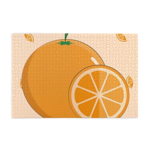 Puzzles1000 Teile Hytter Cartoon frisches orangefarbenes Muster pädagogisches intellektuelles Holzpuzzles, lustige Puzzles, Stressabbau-Spiel Puzzles1000 Teile Hytter Cartoon frisches orangefarbenes Muster pädagogisches intellektuelles Holzpuzzles, lustige Puzzles, Stressabbau-Spiel von Hytter