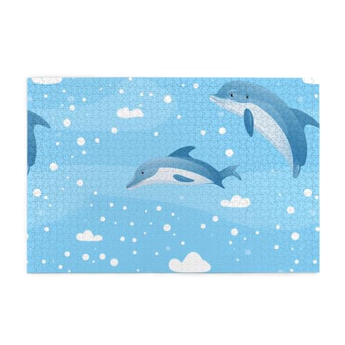 Puzzles1000 Teile Hytter Delfin Muster Pädagogische Intellektuelle Holzpuzzles Lustige Puzzles Stressabbau-Spiel Puzzles1000 Teile Hytter Delfin Muster Pädagogische Intellektuelle Holzpuzzles Lustige Puzzles Stressabbau-Spiel von Hytter