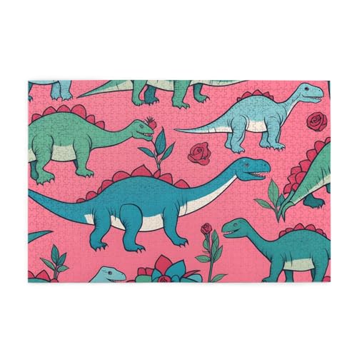 Puzzles1000 Teile Hytter Dinosaurier Rosen Muster Pädagogische Intellektuelle Holzpuzzles Lustige Puzzles Stressabbau-Spiel Puzzles1000 Teile Hytter Dinosaurier Rosen Muster Pädagogische Intellektuelle Holzpuzzles Lustige Puzzles Stressabbau-Spiel von Hytter