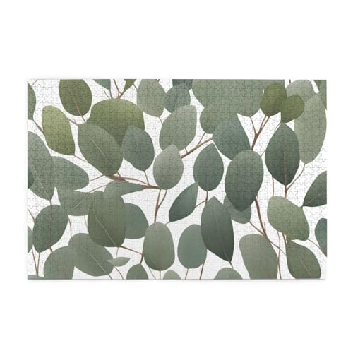 Puzzles1000 Teile Hytter Eukalyptusblätter Muster Pädagogische Intellektuelle Holzpuzzles Lustige Puzzles Stressabbau Spiel Puzzles1000 Teile Hytter Eukalyptusblätter Muster Pädagogische Intellektuelle Holzpuzzles Lustige Puzzles Stressabbau Spiel von Hytter