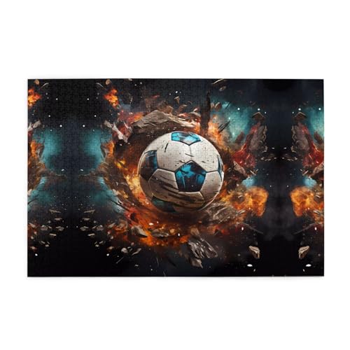 Puzzles1000 Teile Hytter Feuerwerkskörper Fußball Muster Pädagogische Intellektuelle Holzpuzzles Lustige Puzzles Stressabbau-Spiel Puzzles1000 Teile Hytter Feuerwerkskörper Fußball Muster Pädagogische Intellektuelle Holzpuzzles Lustige Puzzles Stressabbau-Spiel von Hytter