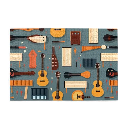 Puzzles1000 Teile Hytter Gitarre Klaviermuster Pädagogische Intellektuelle Holzpuzzles Lustige Puzzles Stressabbau-Spiel Puzzles1000 Teile Hytter Gitarre Klaviermuster Pädagogische Intellektuelle Holzpuzzles Lustige Puzzles Stressabbau-Spiel von Hytter