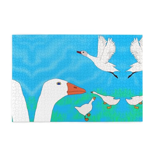 Puzzles1000 Teile Hytter Glückliche Weiße Gans Muster Pädagogische Intellektuelle Holzpuzzles Lustige Puzzles Stressabbau Spiel Puzzles1000 Teile Hytter Glückliche Weiße Gans Muster Pädagogische Intellektuelle Holzpuzzles Lustige Puzzles Stressabbau Spiel von Hytter