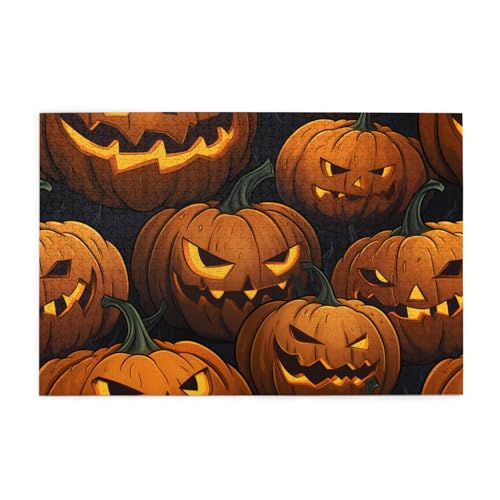 Puzzles1000 Teile Hytter Halloween-Kürbis-Muster Pädagogische Intellektuelle Holzpuzzles Lustige Puzzles Stressabbau-Spiel Puzzles1000 Teile Hytter Halloween-Kürbis-Muster Pädagogische Intellektuelle Holzpuzzles Lustige Puzzles Stressabbau-Spiel von Hytter