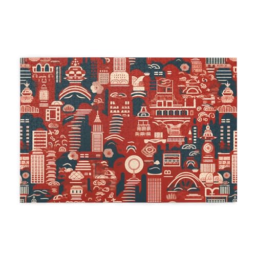 Puzzles1000 Teile Hytter Hongkong Muster Pädagogische Intellektuelle Holzpuzzles Lustige Puzzles Stressabbau-Spiel Puzzles1000 Teile Hytter Hongkong Muster Pädagogische Intellektuelle Holzpuzzles Lustige Puzzles Stressabbau-Spiel von Hytter