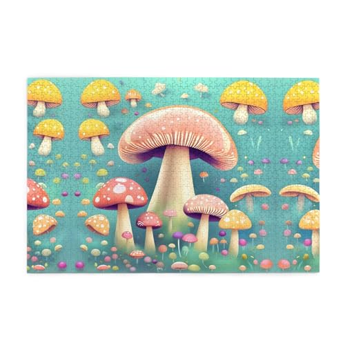 Puzzles1000 Teile Hytter Hübsche kleine Pilze Muster Pädagogische Intellektuelle Holzpuzzles Lustige Puzzles Stressabbau-Spiel Puzzles1000 Teile Hytter Hübsche kleine Pilze Muster Pädagogische Intellektuelle Holzpuzzles Lustige Puzzles Stressabbau-Spiel von Hytter