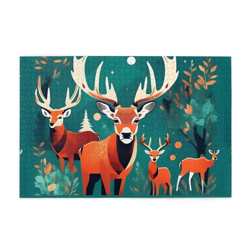 Puzzles1000 Teile Hytter Natur Wildtier Hirsche Muster Pädagogische Intellektuelle Holzpuzzles Lustige Puzzles Stressabbau Spiel Puzzles1000 Teile Hytter Natur Wildtier Hirsche Muster Pädagogische Intellektuelle Holzpuzzles Lustige Puzzles Stressabbau Spiel von Hytter