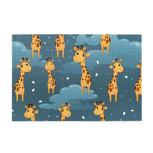 Puzzles1000 Teile Hytter Niedliche Cartoon Lustige Giraffen Muster Pädagogische Intellektuelle Holzpuzzles Lustige Puzzles Stressabbau Spiel Puzzles1000 Teile Hytter Niedliche Cartoon Lustige Giraffen Muster Pädagogische Intellektuelle Holzpuzzles Lustige Puzzles Stressabbau Spiel von Hytter