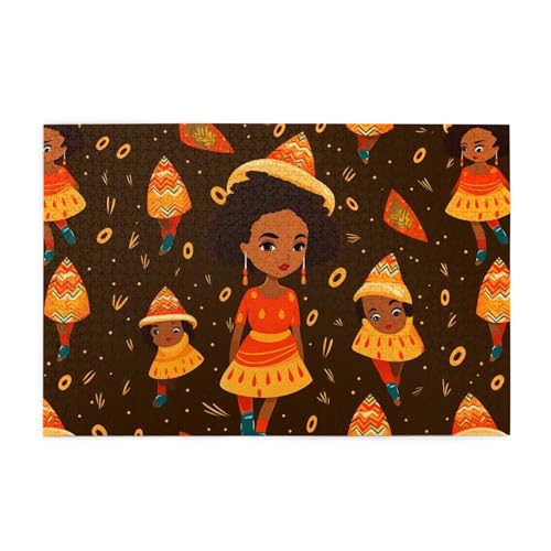 Puzzles1000 Teile Hytter Niedliche afrikanische Frau Muster Pädagogische Intellektuelle Holzpuzzles Lustige Puzzles Stressabbau Spiel Puzzles1000 Teile Hytter Niedliche afrikanische Frau Muster Pädagogische Intellektuelle Holzpuzzles Lustige Puzzles Stressabbau Spiel von Hytter