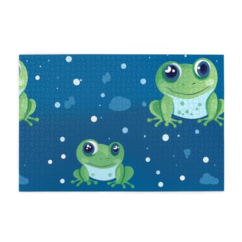 Puzzles1000 Teile Hytter Niedliches Froschmuster Pädagogische Intellektuelle Holzpuzzles Lustige Puzzles Stressabbau-Spiel Puzzles1000 Teile Hytter Niedliches Froschmuster Pädagogische Intellektuelle Holzpuzzles Lustige Puzzles Stressabbau-Spiel von Hytter