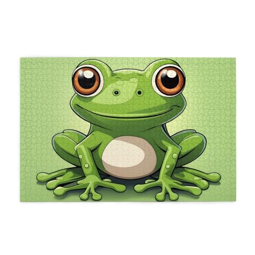 Puzzles1000 Teile Hytter Niedliches Froschmuster Pädagogische Intellektuelle Holzpuzzles Lustige Puzzles Stressabbau-Spiel Puzzles1000 Teile Hytter Niedliches Froschmuster Pädagogische Intellektuelle Holzpuzzles Lustige Puzzles Stressabbau-Spiel von Hytter