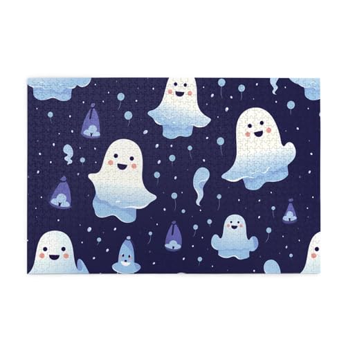 Puzzles1000 Teile Hytter Niedliches Geister-Halloween-Muster Pädagogische Intellektuelle Holzpuzzles, lustige Puzzles, Stressabbau-Spiel Puzzles1000 Teile Hytter Niedliches Geister-Halloween-Muster Pädagogische Intellektuelle Holzpuzzles, lustige Puzzles, Stressabbau-Spiel von Hytter
