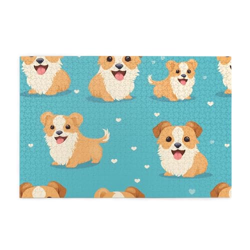 Puzzles1000 Teile Hytter Niedliches Hundemuster Pädagogische Intellektuelle Holzpuzzles Lustige Puzzles Stressabbau-Spiel Puzzles1000 Teile Hytter Niedliches Hundemuster Pädagogische Intellektuelle Holzpuzzles Lustige Puzzles Stressabbau-Spiel von Hytter