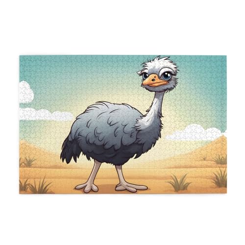 Puzzles1000 Teile Hytter Niedliches Straußenmuster Pädagogische Intellektuelle Holzpuzzles Lustige Puzzles Stressabbau-Spiel Puzzles1000 Teile Hytter Niedliches Straußenmuster Pädagogische Intellektuelle Holzpuzzles Lustige Puzzles Stressabbau-Spiel von Hytter
