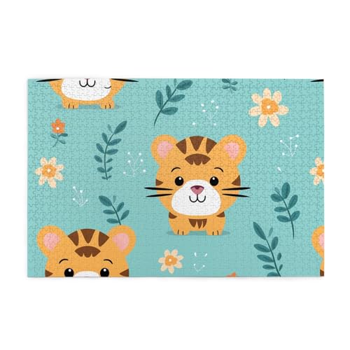 Puzzles1000 Teile Hytter Niedliches Tigermuster Pädagogische Intellektuelle Holzpuzzles Lustige Puzzles Stressabbau-Spiel Puzzles1000 Teile Hytter Niedliches Tigermuster Pädagogische Intellektuelle Holzpuzzles Lustige Puzzles Stressabbau-Spiel von Hytter