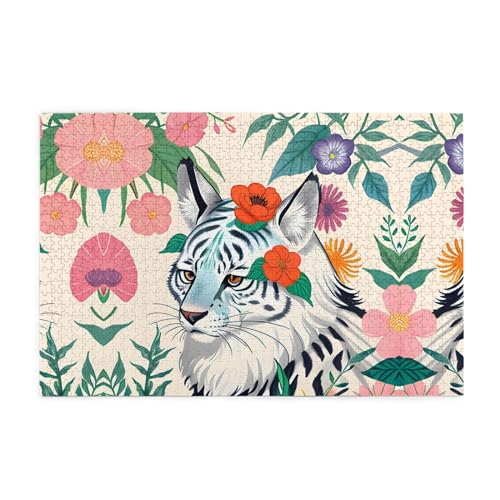 Puzzles1000 Teile Hytter Niedliches Weißes Tigermuster Pädagogisches Intellektuelles Holzpuzzles, Spaßpuzzles, Stressabbau-Spiel Puzzles1000 Teile Hytter Niedliches Weißes Tigermuster Pädagogisches Intellektuelles Holzpuzzles, Spaßpuzzles, Stressabbau-Spiel von Hytter
