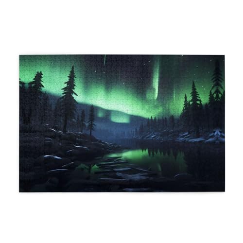 Puzzles1000 Teile Hytter Nordlichter Muster Pädagogische Intellektuelle Holzpuzzles Lustige Puzzles Stressabbau Spiel Puzzles1000 Teile Hytter Nordlichter Muster Pädagogische Intellektuelle Holzpuzzles Lustige Puzzles Stressabbau Spiel von Hytter
