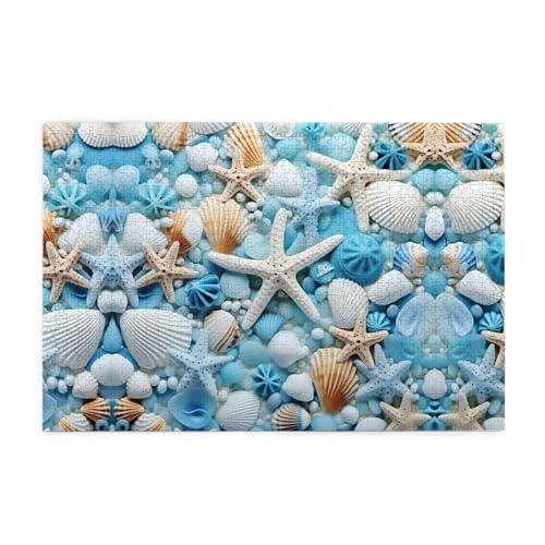 Puzzles1000 Teile Hytter Ozean Meer Strand Muscheln Seestern Blau Muster Pädagogische Intellektuelle Holzpuzzles Lustige Puzzles Stressabbau-Spiel Puzzles1000 Teile Hytter Ozean Meer Strand Muscheln Seestern Blau Muster Pädagogische Intellektuelle Holzpuzzles Lustige Puzzles Stressabbau-Spiel von Hytter