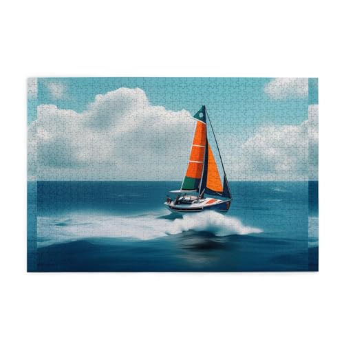 Puzzles1000 Teile Hytter Ozean Segelmuster Pädagogische Intellektuelle Holzpuzzles Lustige Puzzles Stressabbau-Spiel Puzzles1000 Teile Hytter Ozean Segelmuster Pädagogische Intellektuelle Holzpuzzles Lustige Puzzles Stressabbau-Spiel von Hytter