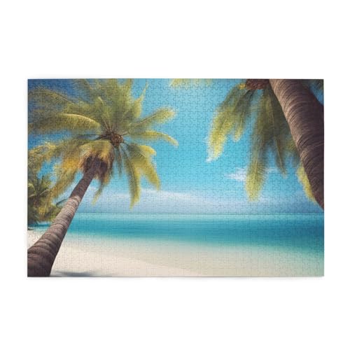 Puzzles1000 Teile Hytter Palmen und klares Meer Muster Pädagogische Intellektuelle Holzpuzzles, lustige Puzzles, Stressabbau-Spiel Puzzles1000 Teile Hytter Palmen und klares Meer Muster Pädagogische Intellektuelle Holzpuzzles, lustige Puzzles, Stressabbau-Spiel von Hytter