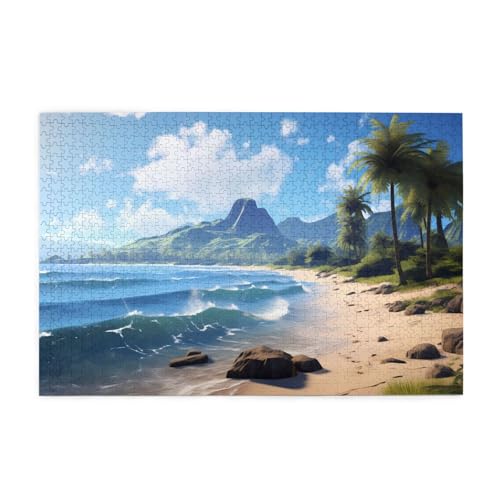 Puzzles1000 Teile Hytter Schöne Hawaii Strand Muster Pädagogische Intellektuelle Holzpuzzles Lustige Puzzles Stressabbau Spiel Puzzles1000 Teile Hytter Schöne Hawaii Strand Muster Pädagogische Intellektuelle Holzpuzzles Lustige Puzzles Stressabbau Spiel von Hytter