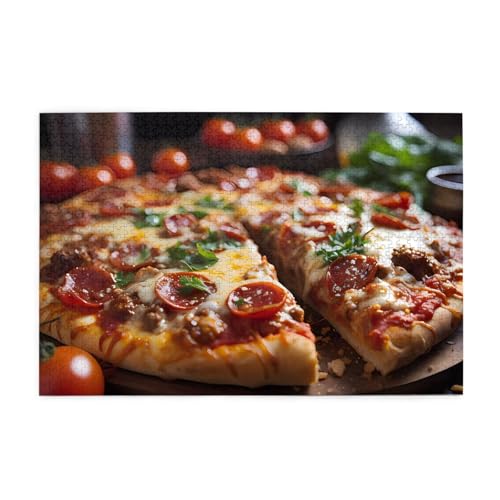 Puzzles1000 Teile Hytter Verlockende Wurst-Pizza-Muster Pädagogische Intellektuelle Holzpuzzles, lustige Puzzles, Stressabbau-Spiel Puzzles1000 Teile Hytter Verlockende Wurst-Pizza-Muster Pädagogische Intellektuelle Holzpuzzles, lustige Puzzles, Stressabbau-Spiel von Hytter