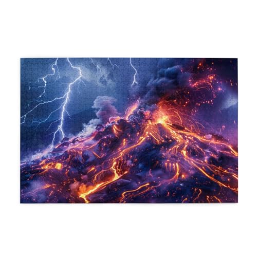 Puzzles1000 Teile Hytter Vulkanisches Lava-Muster Pädagogisches Intellektuelles Holzpuzzles, lustige Puzzles, Stressabbau-Spiel Puzzles1000 Teile Hytter Vulkanisches Lava-Muster Pädagogisches Intellektuelles Holzpuzzles, lustige Puzzles, Stressabbau-Spiel von Hytter
