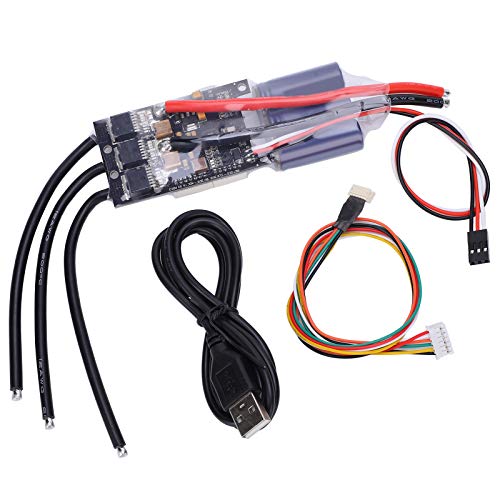 Flipsky ESC 50 A Hochstrom-elektronische Geschwindigkeitsregelung für Roller, Kompatibel mit VESC-Software, Ideal für den Umbau von Elektro-Skateboards Zum Selbermachen von Hyuduo