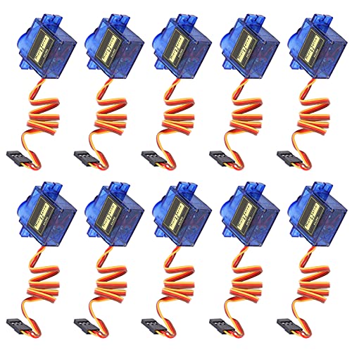 Hyuduo 10-teiliges Servomotor-DIY-Flugzeug-Fernbedienungsmodul SG90 für Raspberry Pi, Kompatibel mit JR- und FUTABA-Schnittstellen für Experimentelle Tests Hyuduo 10-teiliges Servomotor-DIY-Flugzeug-Fernbedienungsmodul SG90 für Raspberry Pi, Kompatibel mit JR- und FUTABA-Schnittstellen für Experimentelle Tests von Hyuduo