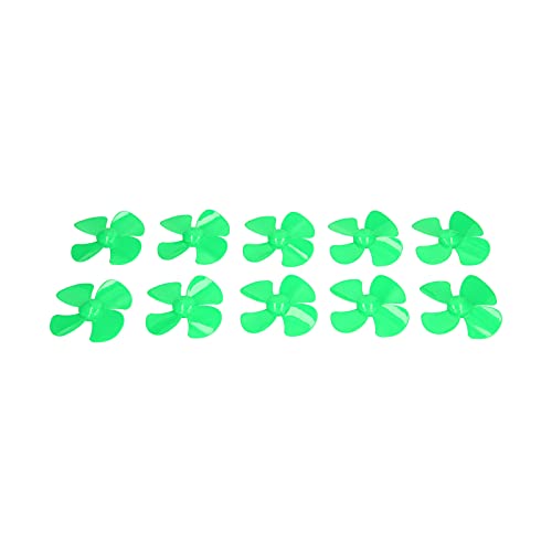 Hyuduo 100 Mm 4 Blades Propeller Langlebiger ABS-Kunststoff für -Spielzeugmodell XR-150, 10pcs Boot Propellerersatz (Green) von Hyuduo