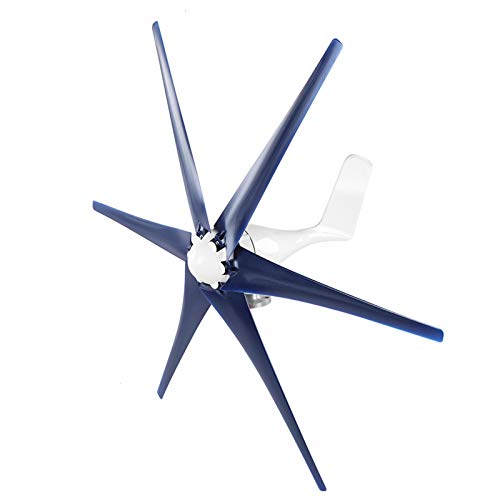 Hyuduo 6 Vane/Wing Windmill Turbines Kit mit Motor, für Boote, Terrassen, Kabinen oder Mobilhäuser Ladung, Einfache Installation, Nutzung mit Starker Windenergie, Niedriger Schwingung, Langsames (12V) Hyuduo 6 Vane/Wing Windmill Turbines Kit mit Motor, für Boote, Terrassen, Kabinen oder Mobilhäuser Ladung, Einfache Installation, Nutzung mit Starker Windenergie, Niedriger Schwingung, Langsames (12V) von Hyuduo