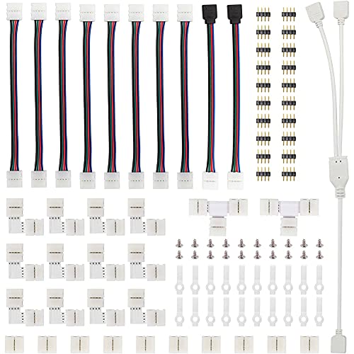Hyuduo LED -Streifen -Anschlusskit, 5050 4 Pin Anschluss T L Form LED Strip Jumper Stecker, Spiel, Einfach installieren. Weicher, Biegbarer Draht, 4A, 0-24 V. Verbinden Sie die Lichter um 90 ° Ecke, Hyuduo LED -Streifen -Anschlusskit, 5050 4 Pin Anschluss T L Form LED Strip Jumper Stecker, Spiel, Einfach installieren. Weicher, Biegbarer Draht, 4A, 0-24 V. Verbinden Sie die Lichter um 90 ° Ecke, von Hyuduo