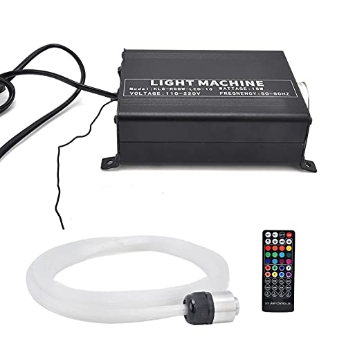 Hyuduo RGBW -Glasfaserlicht für Unterwasserbeleuchtung, 40 Wichtige Fernbedienungs -Deckenlampen Kit, Musikmodus, Sichere und Polversionsfreie, 150 Optische Fasern (EU-Stecker) von Hyuduo