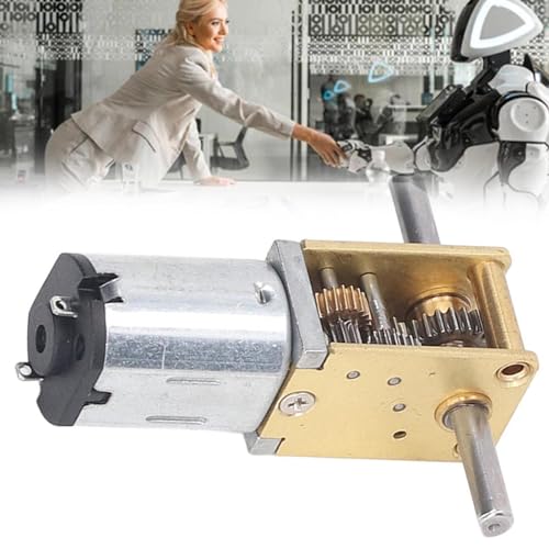 Hyuduo Schneckengetriebemotor mit Hoher Torsion, DC 12 V, Getriebemotor mit Doppelwelle, 136 U/min Geschwindigkeit für Smart Car Robot Oven Hyuduo Schneckengetriebemotor mit Hoher Torsion, DC 12 V, Getriebemotor mit Doppelwelle, 136 U/min Geschwindigkeit für Smart Car Robot Oven von Hyuduo