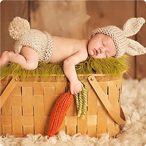 Hztyyier Baby Fotografie Kostüm Requisiten, Häkelarbeit Stricken Rabbit Caps Hosen Foto Kostüm Prop Outfit für Neugeborene Mädchen Hztyyier Baby Fotografie Kostüm Requisiten, Häkelarbeit Stricken Rabbit Caps Hosen Foto Kostüm Prop Outfit für Neugeborene Mädchen von Hztyyier