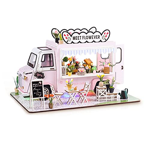 DIY-Miniaturhaus-Kit, Puppenhaus-Puzzle-Spielzeug Im Maßstab 1:24, Puppenhaus-Bausatz für Home-Party-Unterhaltung über 14 Jahren von Hztyyier