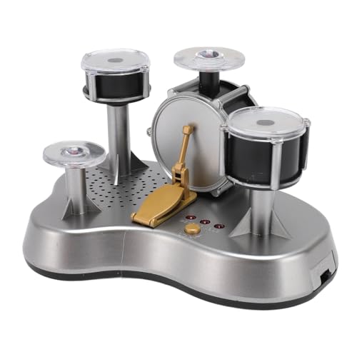 Fingertrommel-Set, Mini-Schlagzeug-Set mit Stabiler Basis, Kompaktes Schreibtisch-Schlagzeug-Set für die Dekoration der Kindersammlung, Satte Trommelklänge, Ideal für Fingertrommel-Set, Mini-Schlagzeug-Set mit Stabiler Basis, Kompaktes Schreibtisch-Schlagzeug-Set für die Dekoration der Kindersammlung, Satte Trommelklänge, Ideal für von Hztyyier