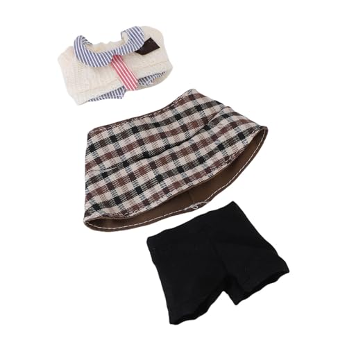 Hztyyier 17 cm Puppenkleidungsset, Gentleman Outfit Eimer Hut -Top Hosen, Puppenverkleidungsdekoration Sammlerstück, Spielzeugpuppenfaser -Tuch Hztyyier 17 cm Puppenkleidungsset, Gentleman Outfit Eimer Hut -Top Hosen, Puppenverkleidungsdekoration Sammlerstück, Spielzeugpuppenfaser -Tuch von Hztyyier