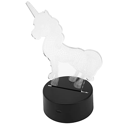 Hztyyier 3D Visuelle Nachtlampe Süßes Farben Wechseln Licht für Schlafzimmer Wohnzimmerdekor mit USB -Batterie für Home Office Acrylmaterial von Hztyyier