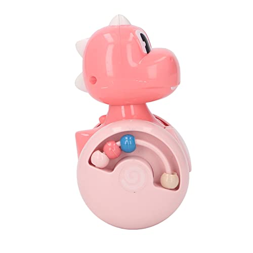 Hztyyier Bildungsbaby Wobbler Dinosaurierspielzeug Sinnesentwicklung Gleichgewichtstraining Tierspielzeug für Babys, Farbenfrohe Plastikmaterial (Rosenate) von Hztyyier