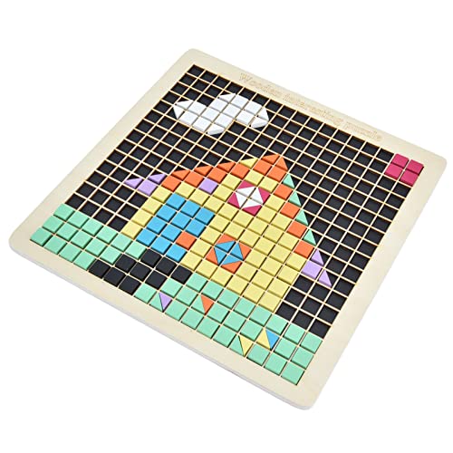 Hztyyier DIY -hölzerne Mosaik -Puzzle Set mit 370 Blöcken und Handbuch Bildungsmusterblöcke Board für die Frühe Bildung der, die Koordination von Handye und die Farbidentifizierung Hztyyier DIY -hölzerne Mosaik -Puzzle Set mit 370 Blöcken und Handbuch Bildungsmusterblöcke Board für die Frühe Bildung der, die Koordination von Handye und die Farbidentifizierung von Hztyyier