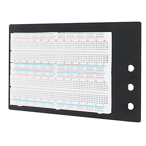 Hztyyier Elektronische Komponenten Lötlich -Lötboard -Breadboard Kit 1660 Punkte mit 65 Jumper Drähten, Bequemes Störbrett für Montage und Debuggen, ABS Material, Material von Hztyyier
