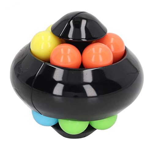 Hztyyier Erwachsene Teenager Rotierende Kugel Puzzle Spielzeugspannung Linderung Perlen Rotation Spielzeug für Home Office Aluminiumlegierung Material (Black) von Hztyyier