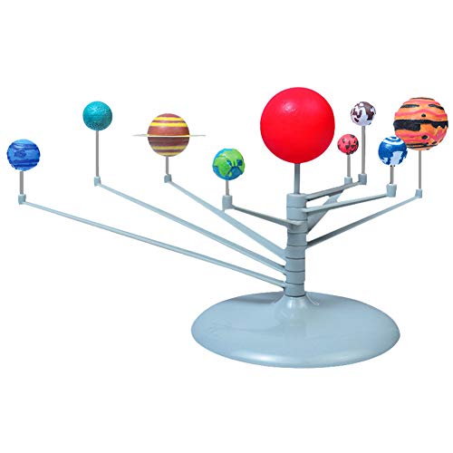 Hztyyier Kinder Sonnensystem Modell Spielzeug, Solar System for Kids Mit 9 Solar Planets Astronomische Leuchtende Kugel DIY Assembly von Hztyyier