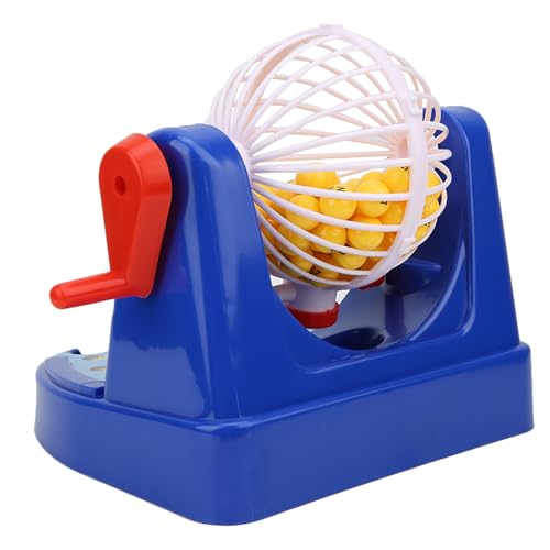 Hztyyier Lotterie Zahlen Ball Interaction Game Machine Kreative Vorschulausbildung Puzzlespielzeug für, Sicheres Design, Eltern-Kind-Interaktion, Verbesserung der Denkfähigkeit [Mini Manual Lottery von Hztyyier