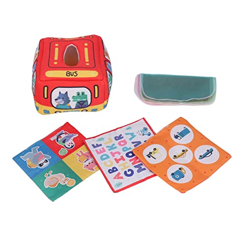 Hztyyier Pädagogische Baby -Tissue -Box Spielzeug mit Doppelter Textur, Sicherem und Zuverlässigem Sensorisches Spielzeug für Babys, Ideal für Frühes Lernen Hztyyier Pädagogische Baby -Tissue -Box Spielzeug mit Doppelter Textur, Sicherem und Zuverlässigem Sensorisches Spielzeug für Babys, Ideal für Frühes Lernen von Hztyyier