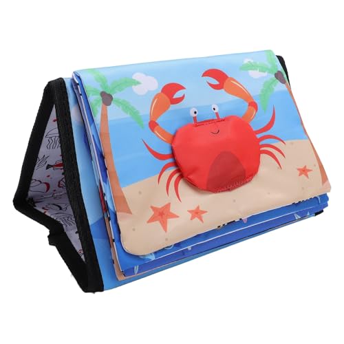 Hztyyier Stoffbuch für Baby, Ocean Animal, Crinkly Sound Mirror Toy, Visuelle Stimulation, Frühe Bildung, Hergestellt aus Polyesterfaser Hztyyier Stoffbuch für Baby, Ocean Animal, Crinkly Sound Mirror Toy, Visuelle Stimulation, Frühe Bildung, Hergestellt aus Polyesterfaser von Hztyyier