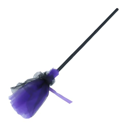 Hztyyier Witch Broom Prop Rollenspiel Kostümzubehör Halloween Requisite mit Abnehmbarem Griff für Festivals Kostümpartys Hztyyier Witch Broom Prop Rollenspiel Kostümzubehör Halloween Requisite mit Abnehmbarem Griff für Festivals Kostümpartys von Hztyyier