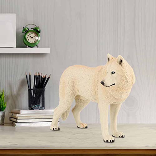 Hztyyier Wolf Simulation Mini Tiermodell Spielzeug Realistische Dekoration für das Bildungslernen von Kindern Umweltfreundlich (großer böser Wolf) von Hztyyier